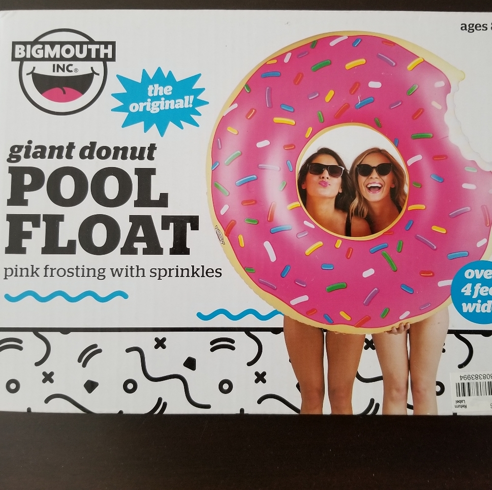 Giant donut pool float